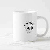 Hopeful Wreck Minimalist Typography Design ジャンボコーヒーマグカップ (右)