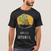 Hopeless Romantic Bear Loves Cactus Tシャツ (正面)