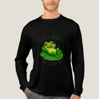 Hopelessly Relaxed Frog – Chill and Carefree Vibes トライブレンドＴシャツ