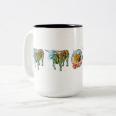 "Hopewell町"の15のozのマグ ツートーンマグカップ (正面左)