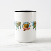 "Hopewell町"の15のozのマグ ツートーンマグカップ (中央)