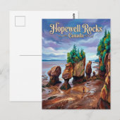 Hopewell Rocks Canada ポストカード (正面/裏面)
