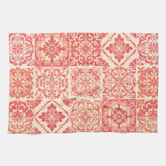 Hopia Orange キッチンタオル (横)