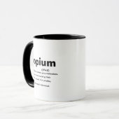 Hopium Definition Mug – Dreamers Joke Gift マグカップ (正面左)