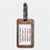 Hopkinsばら色のNudibranchの荷物のラベル ラゲッジタグ (裏面縦)