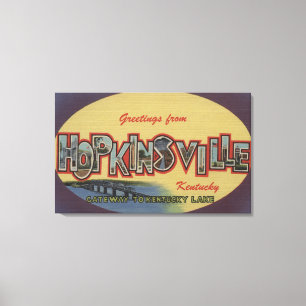 Hopkinsville、ケンタッキー-大きい手紙場面 キャンバスプリント