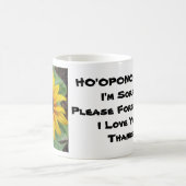 HOPONOPONOのコレクションは英語を襲います コーヒーマグカップ (中央)