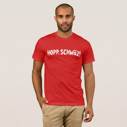 HOPP SCHWIIZ! Tシャツ (正面フル)
