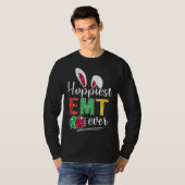 Hoppiest EMT Ever Bunny Ears Buffalo Plaid Easter Tシャツ (正面フル)