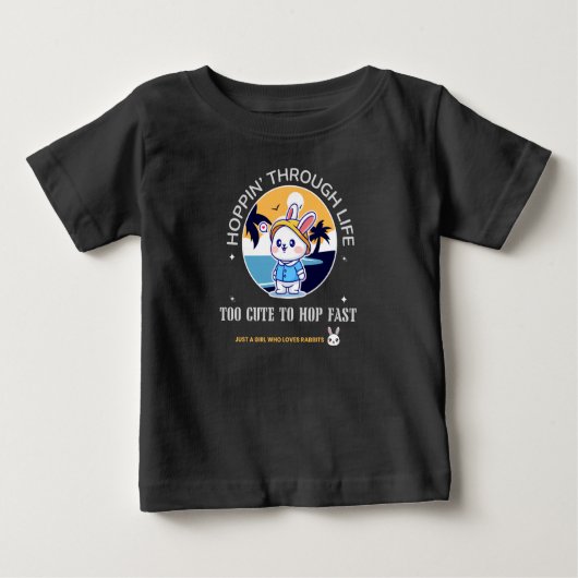Hoppin’ Through Life ベビーTシャツ (正面)