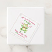 Hopping Frog Valentine's Teacher Student Gift Tag フェイバータグ (インサイチュ)