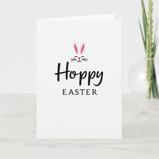 Hoppy Animal Easter Card カード (正面)