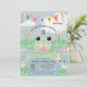 Hoppy Birthday Kids Party Invitation 招待状 (スタンド正面)
