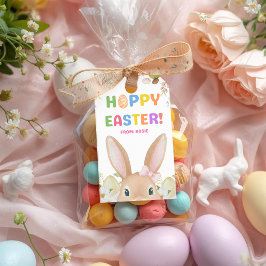 Hoppy Easter Bunny Gift Tags | Floral Easter Egg ギフトタグ