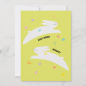 Hoppy Easter Bunny | Modern Minimal Easter  シーズンカード (正面)