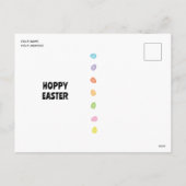 Hoppy Easter Bunny | Modern Minimal Easter  シーズンポストカード (裏面)