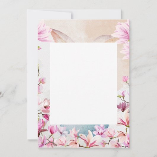 Hoppy Easter egg with photo 招待状 (裏面)