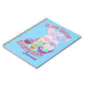 Hoppy Easter Everybunny and gnome ノートブック (左側)