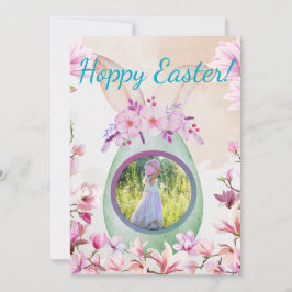 Hoppy Easter green egg photo 招待状