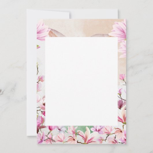 Hoppy Easter green egg photo 招待状 (裏面)