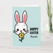 Hoppy Easter Parents Rabbit Card カード (正面)