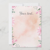 Hoppy Easter photo in grey egg 招待状 (裏面)