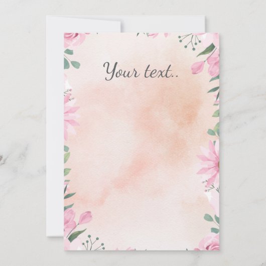 Hoppy Easter photo in grey egg 招待状 (裏面)