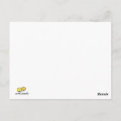 "Hoppy Easter" Punny Bunny Postcard ポストカード (裏面)