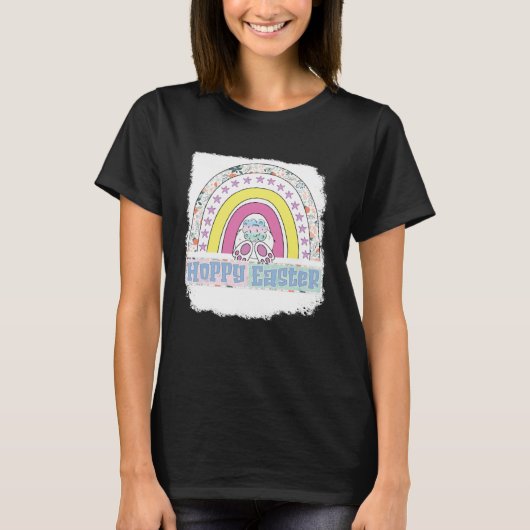 Hoppy easter  rainbow easter easters day easter bu tシャツ (正面)