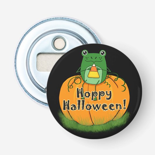 Hoppy Halloween Frog 栓抜き (正面)