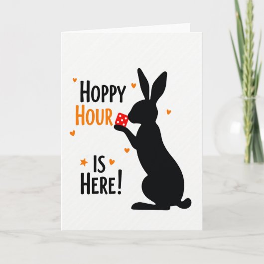 Hoppy Hour Is Here Fun Time Card カード (正面)