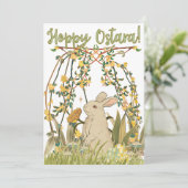 Hoppy Ostara Greeting Card 🐇 招待状 (スタンド正面)
