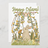Hoppy Ostara Greeting Card 🐇 招待状 (正面/裏面)