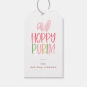 Hoppy Purim Bunny Ears ギフトタグ (正面)