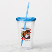 Hoppy Together Expreved For Loveハートフォトフレーム アクリルタンブラー (裏面)