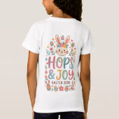 Hops & Joy Easter Shirt for girls  Tシャツ (裏面)