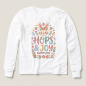 Hops & Joy Easter Shirt for Kids (デザイン正面)