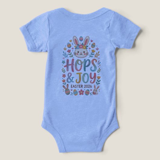 Hops & Joy Easter Shirt for Kids (デザイン裏面)