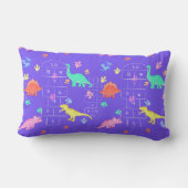 Hopscotch Dinosaur throw pillow ランバークッション (裏面)