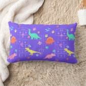 Hopscotch Dinosaur throw pillow ランバークッション (ブランケット)