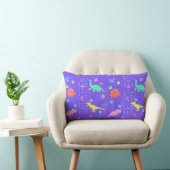 Hopscotch Dinosaur throw pillow ランバークッション (椅子)
