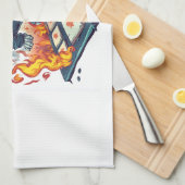 Hopscotch from Hell � Funny Demon Skull キッチンタオル (四つ折り)