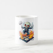 Hopscotch from Hell � Funny Demon Skull コーヒーマグカップ (中央)
