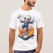 Hopscotch from Hell � Funny Demon Skull Tシャツ (正面)