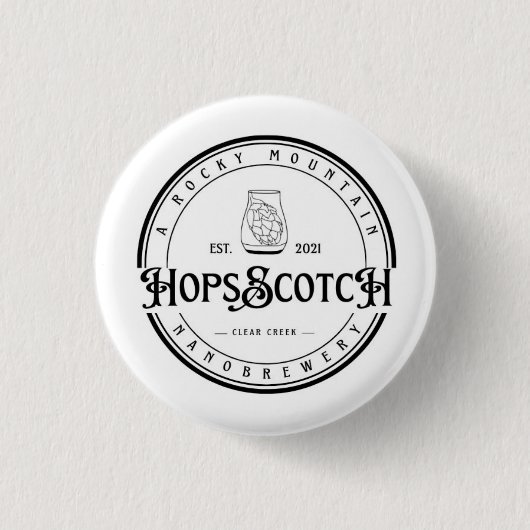 HopsScotch収集可能ピン 缶バッジ (正面)