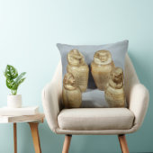 Hor irオウム、Saite (アラバスター)のカノプス壺 クッション (椅子)