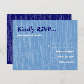 Horaの椅子のダンスのバーのバルミツワーの応答カード 出欠カード (正面/裏面)