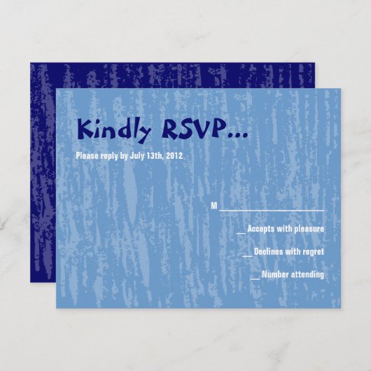 Horaの椅子のダンスのバーのバルミツワーの応答カード 出欠カード (正面/裏面)