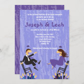 Hora Chair Dance B'nai B'not Mitzvah Invitation 招待状 (正面/裏面)