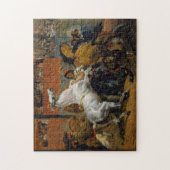 Horace VernetのRiderless HorsesのArt Raceに参加 ジグソーパズル (縦)